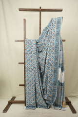 Grey HBP Cotton Saree - SRGCS3726