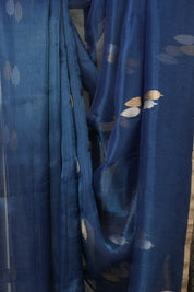 Peacock Blue Tissue Banarasi Silk Saree - SRPBTBSS65