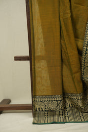 Two Tone Green Narayan Peth Cotton Saree - SRTTGNPCS96