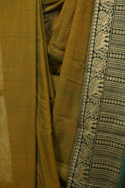 Two Tone Green Narayan Peth Cotton Saree - SRTTGNPCS96