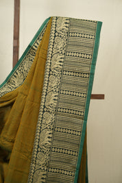Two Tone Green Narayan Peth Cotton Saree - SRTTGNPCS96