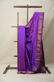 Purple Silk Paithani Saree - SRPSPS759