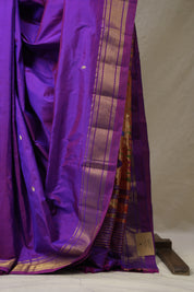 Purple Silk Paithani Saree - SRPSPS759