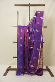 Purple Tissue Banarasi Silk Saree - SRPTBSS62