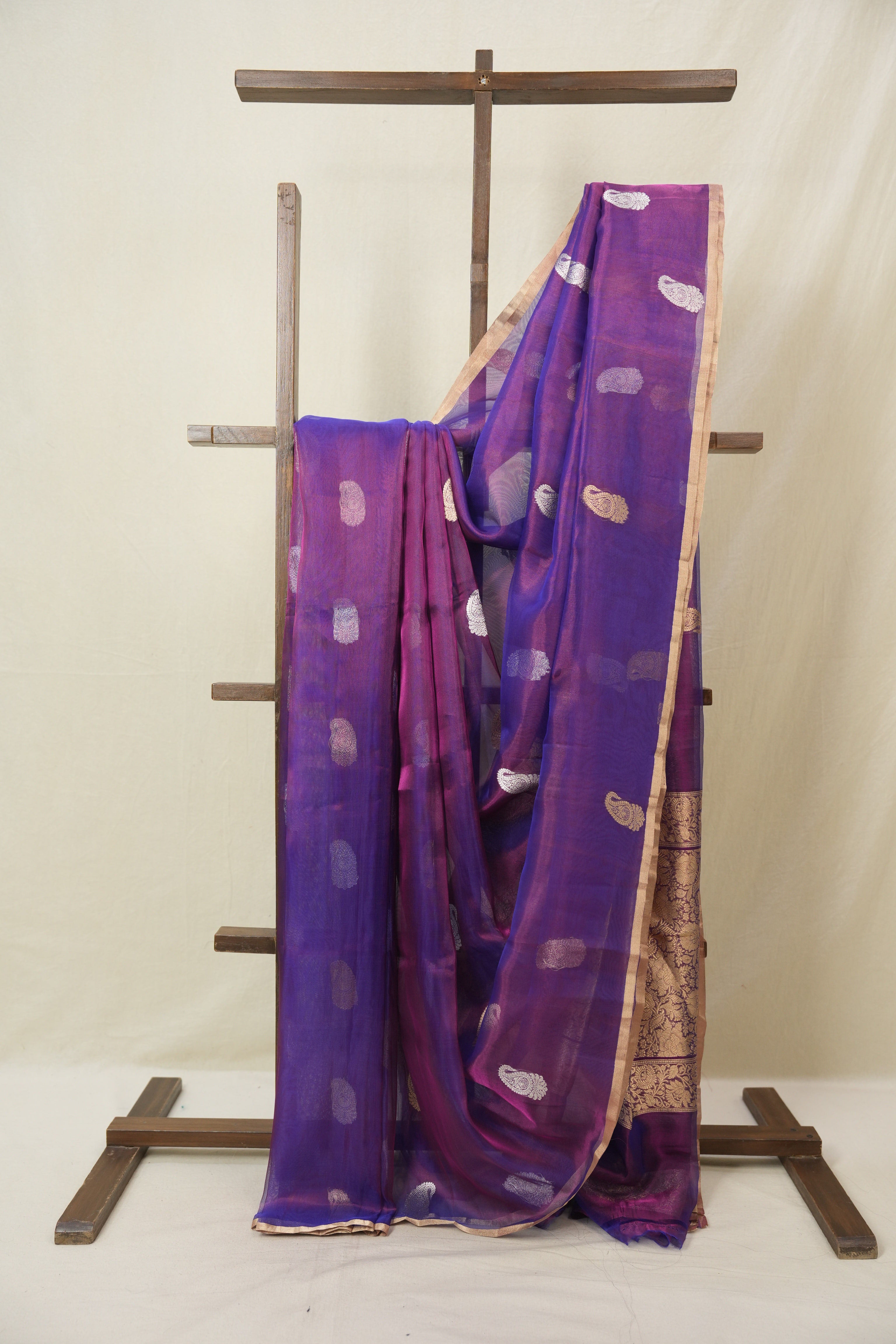 Purple Tissue Banarasi Silk Saree - SRPTBSS62