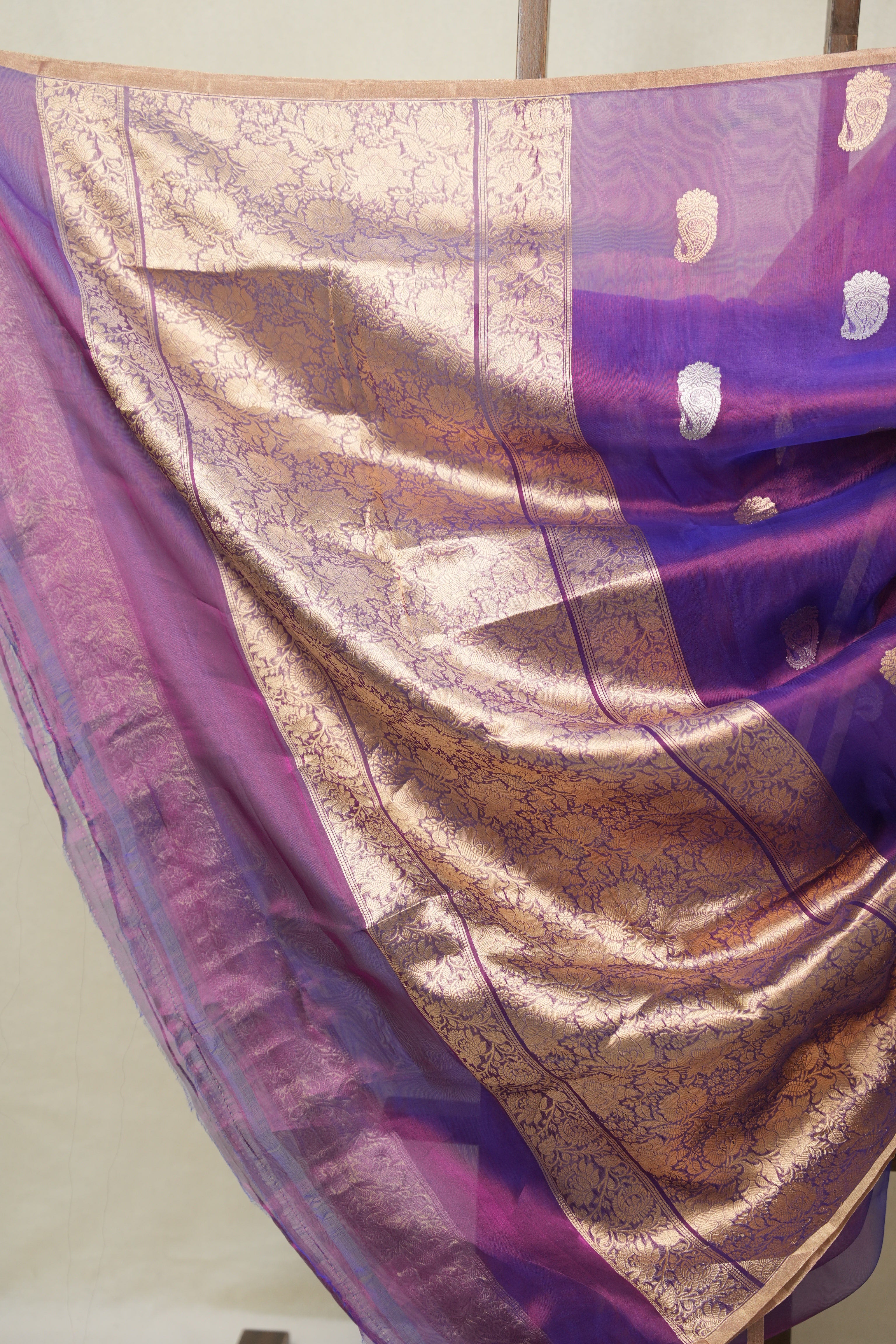 Purple Tissue Banarasi Silk Saree - SRPTBSS62