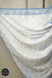 White HBP Cotton Saree - SRWCS2968