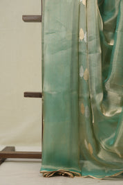 Turquoise Green Tissue Banarasi Silk Saree - SRTGTBSS60