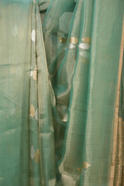 Turquoise Green Tissue Banarasi Silk Saree - SRTGTBSS60