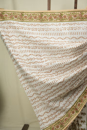 White HBP Cotton Saree - SRWCS3733