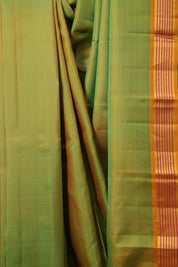Two Tone Green Kanjivaram Silk Saree - SRTTGKSS1057