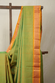 Two Tone Green Kanjivaram Silk Saree - SRTTGKSS1057