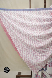 White HBP Cotton Saree - SRWCS3231