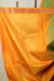 Two Tone Green Kanjivaram Silk Saree - SRTTGKSS1057