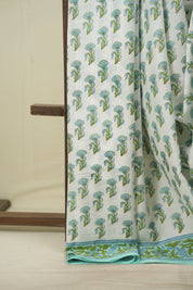 White HBP Cotton Saree - SRWCS3732