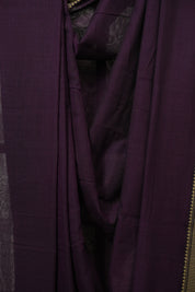 Purple Narayan Peth Cotton Saree - SRPNPCS31