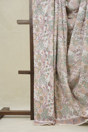 White HBP Cotton Saree - SRWCS3230