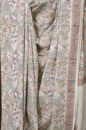 White HBP Cotton Saree - SRWCS3230