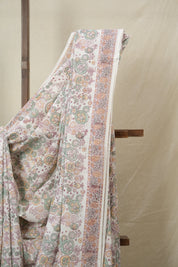 White HBP Cotton Saree - SRWCS3230