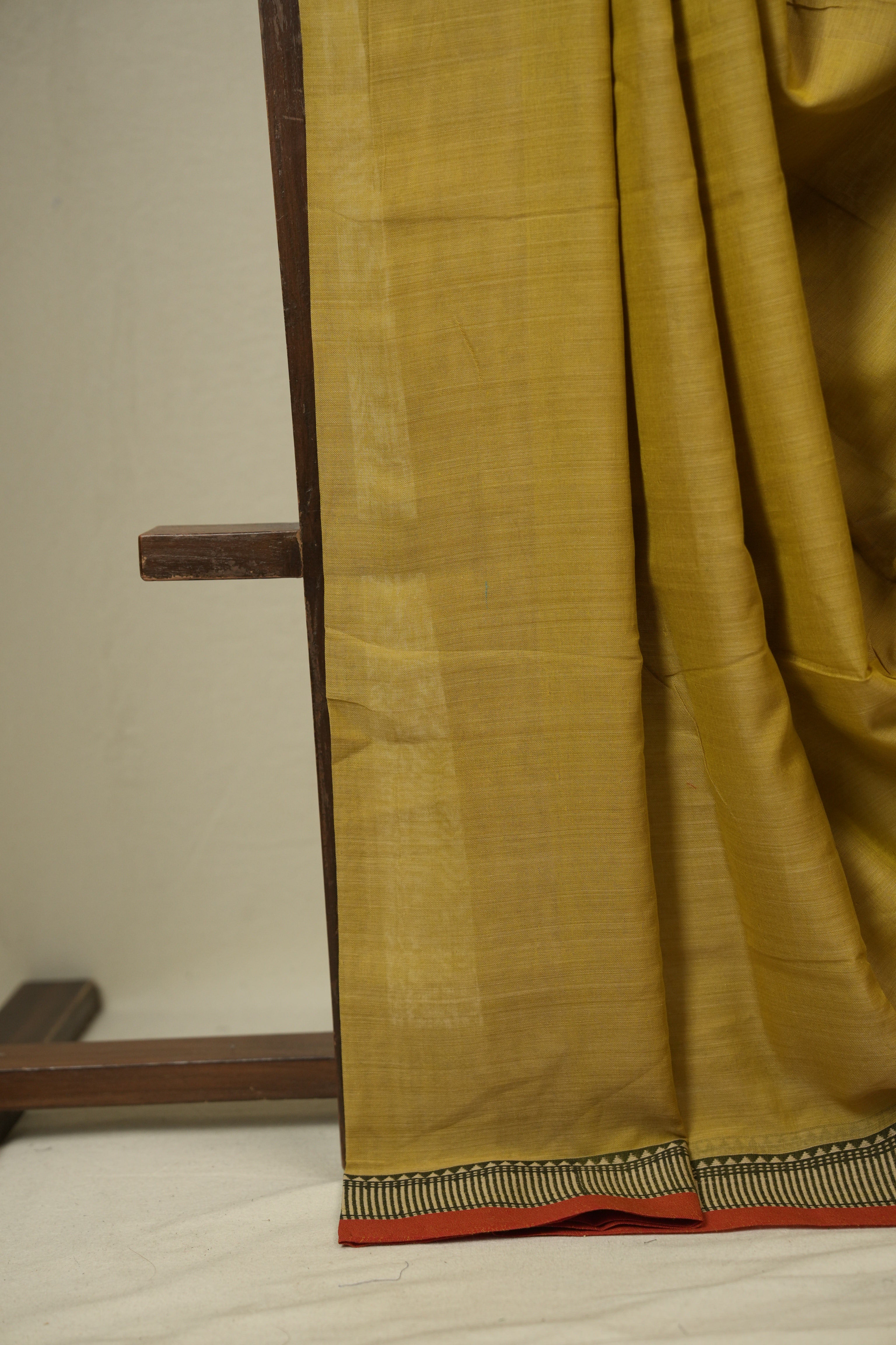 Yellow Narayan Peth Cotton Saree - SRYNPCS32