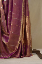 Two Tone Pink Tissue Banarasi Silk Saree - SRTTPTBSS69