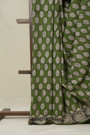 Green HBP Cotton Saree - SRGCS3229