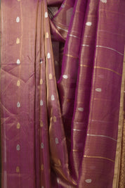 Two Tone Pink Tissue Banarasi Silk Saree - SRTTPTBSS69