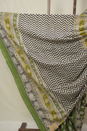 Green HBP Cotton Saree - SRGCS3229