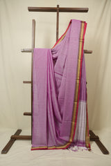 Pink Narayan Peth Cotton Saree - SRPNPCS34