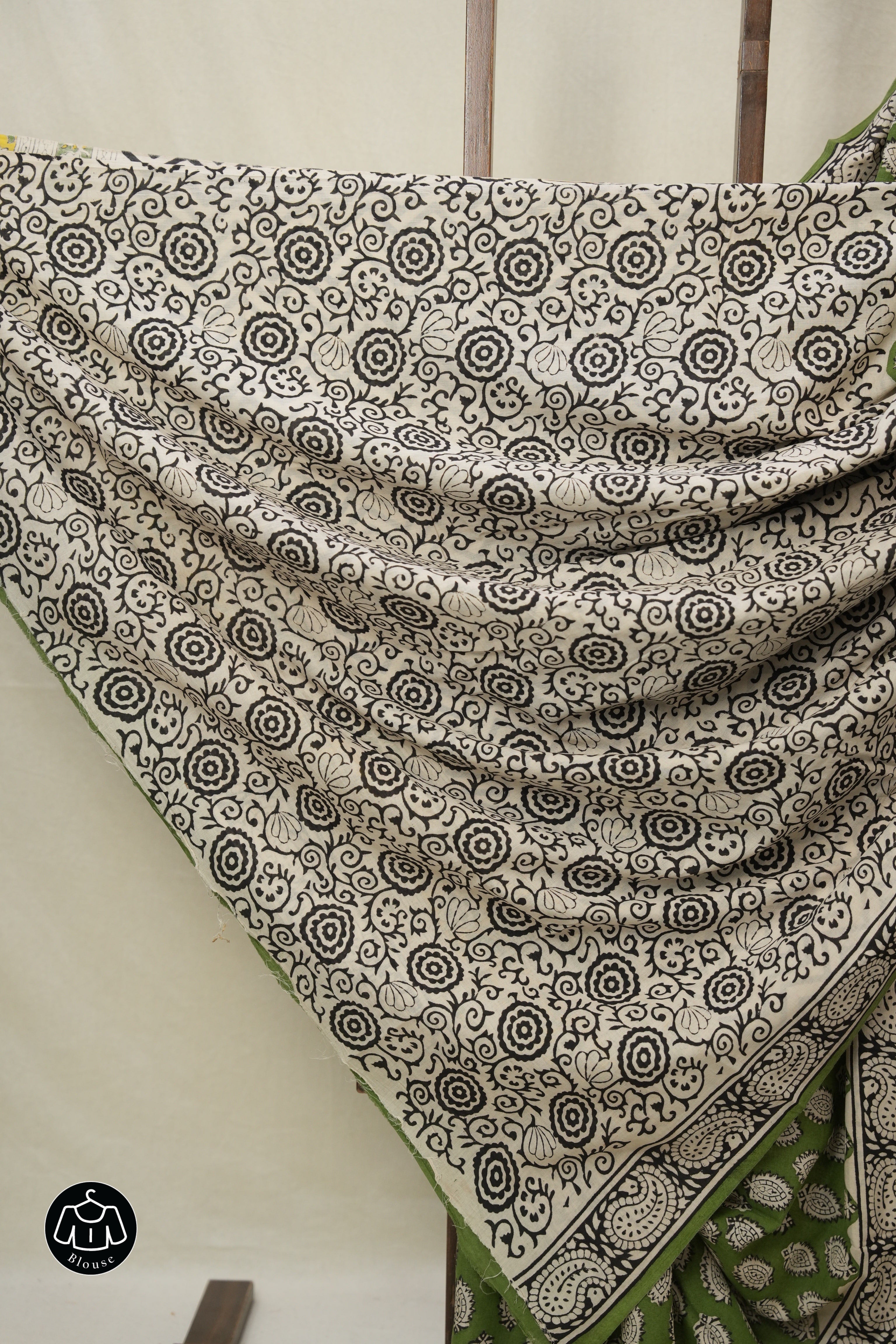 Green HBP Cotton Saree - SRGCS3229
