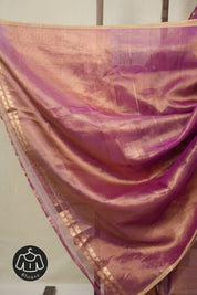 Two Tone Pink Tissue Banarasi Silk Saree - SRTTPTBSS69