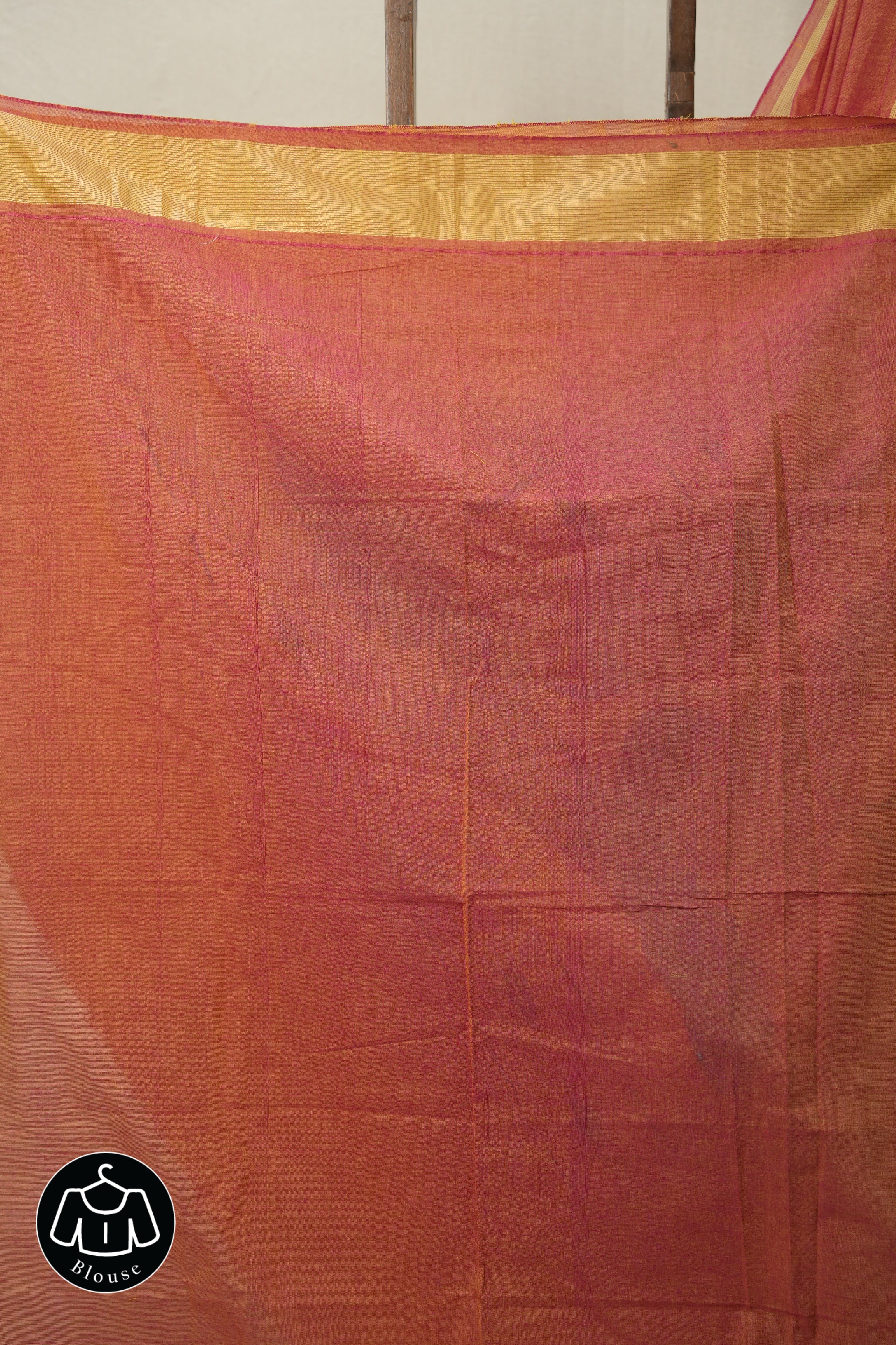 Orange Pink Cotton Paithani Saree - SROPCPS682