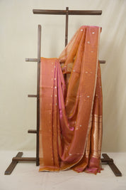 Two Tone Pink Tissue Banarasi Silk Saree - SRTTPTBSS67