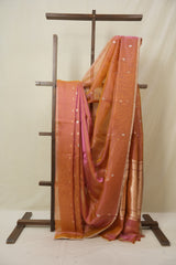 Two Tone Pink Tissue Banarasi Silk Saree - SRTTPTBSS67
