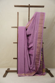 Lilac Cotton Paithani Saree - SRLCPS684