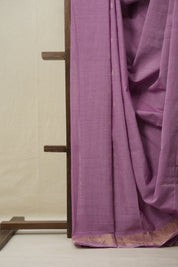 Lilac Cotton Paithani Saree - SRLCPS684