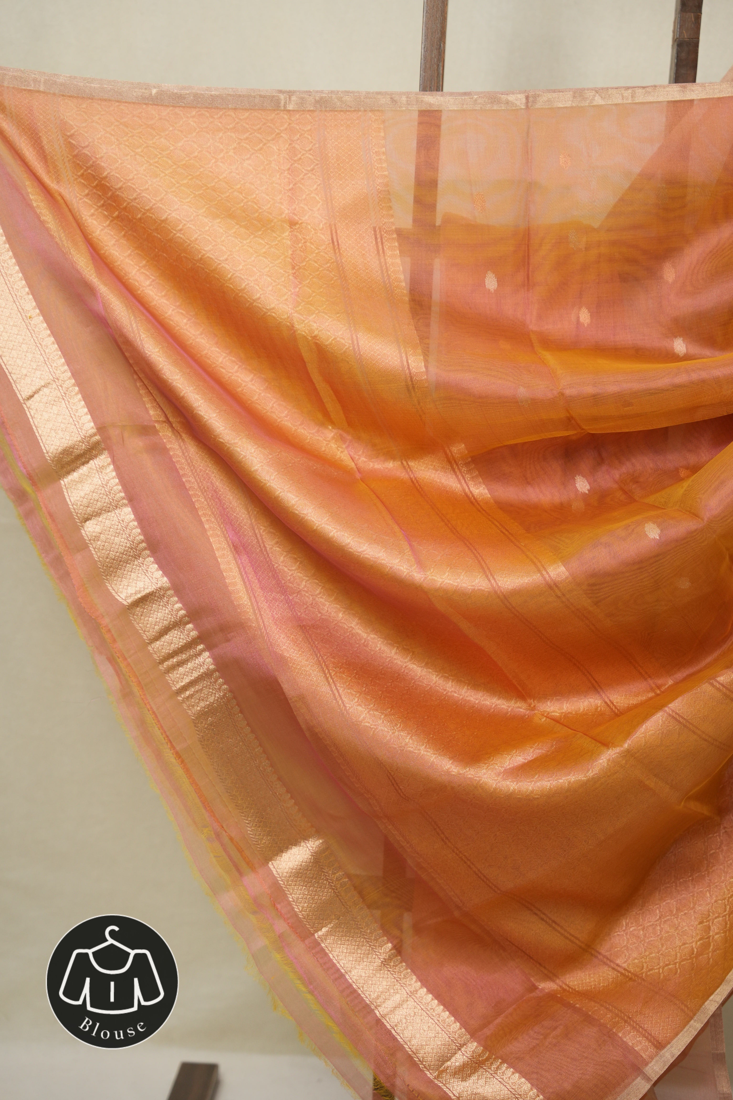 Two Tone Pink Tissue Banarasi Silk Saree - SRTTPTBSS67