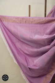 Lilac Cotton Paithani Saree - SRLCPS684