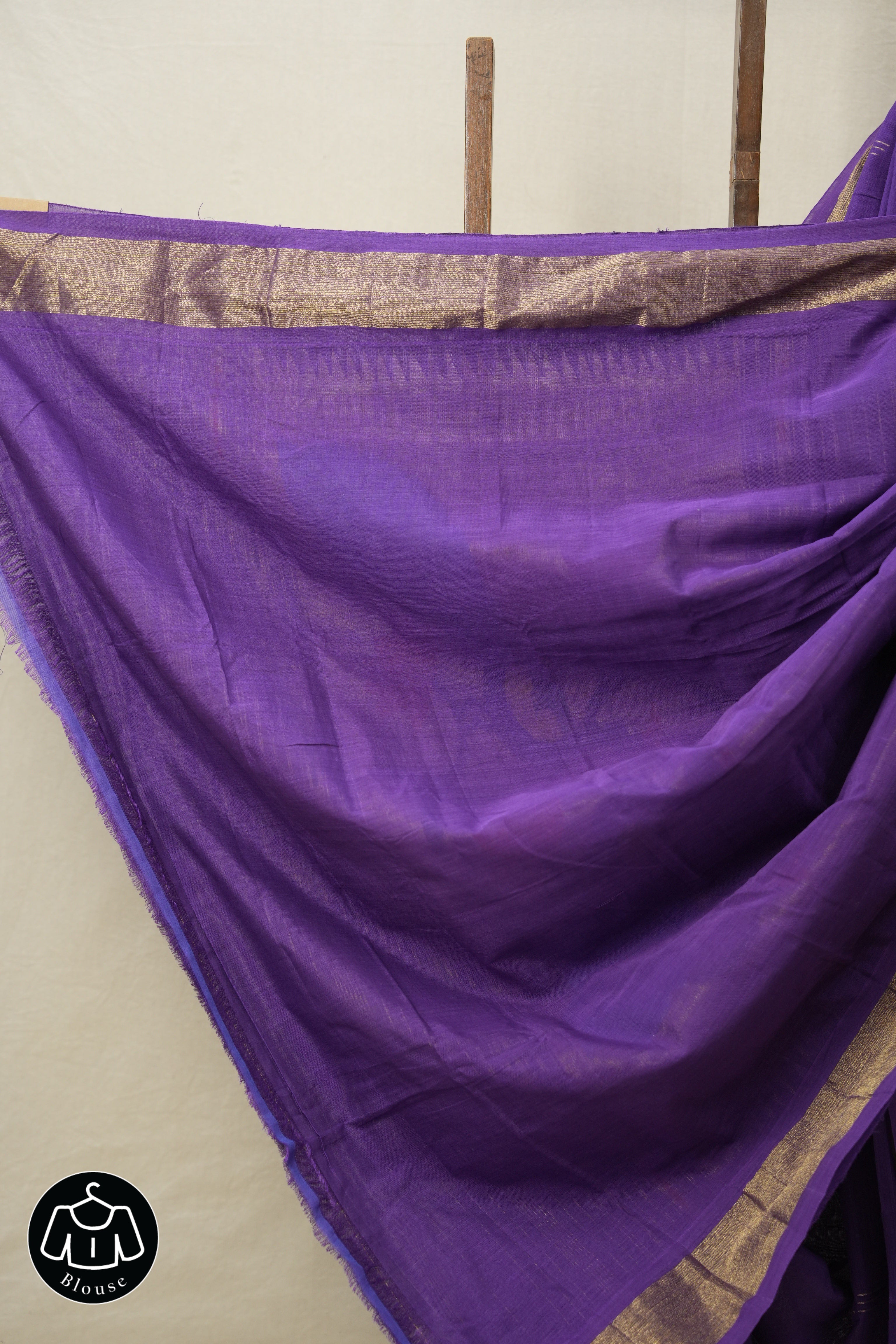 Violet Cotton Paithani Saree - SRVCPS685