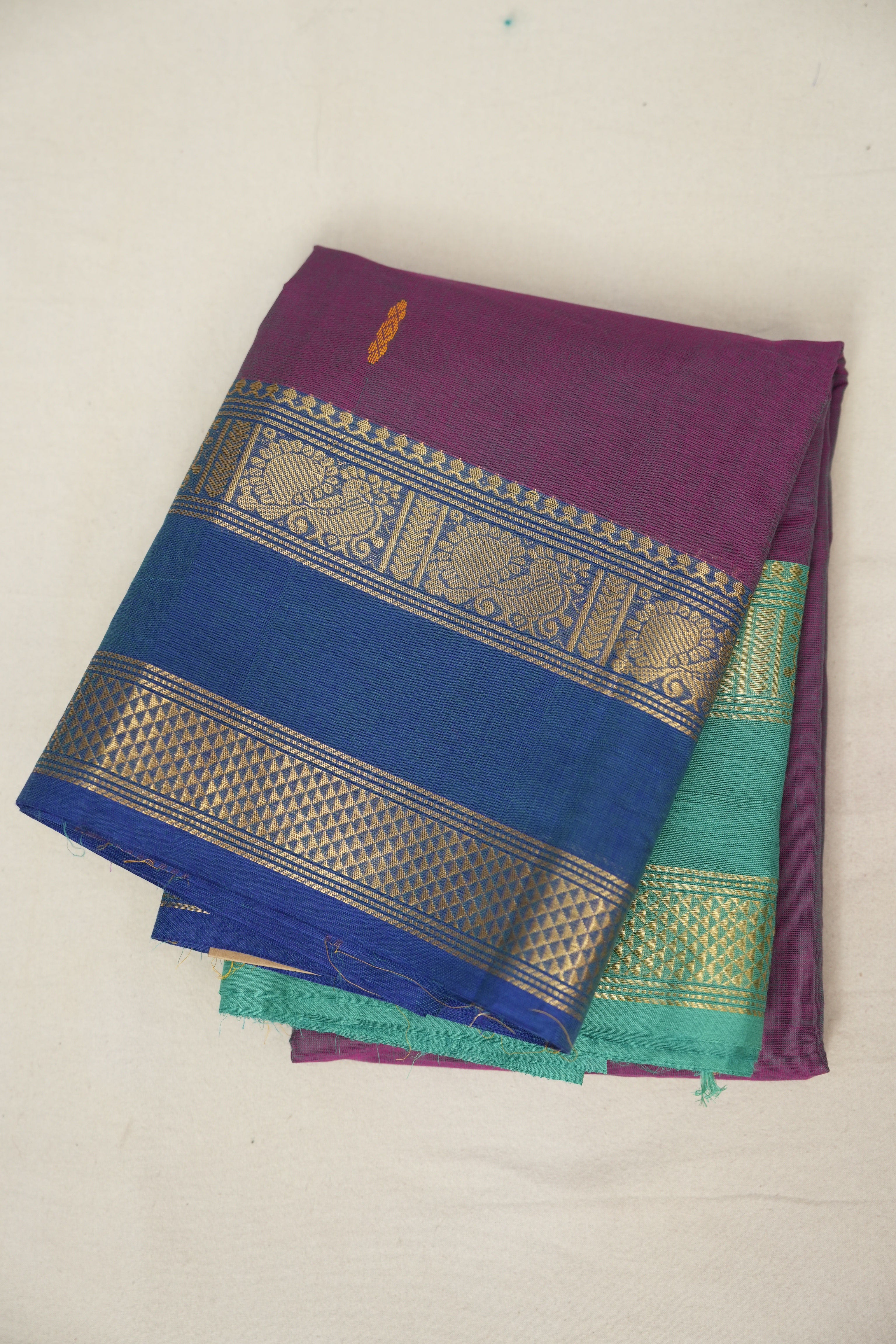 Two Tone Pink Kanchi Cotton Saree (DEFECT) - SRTTPKCS121-PI