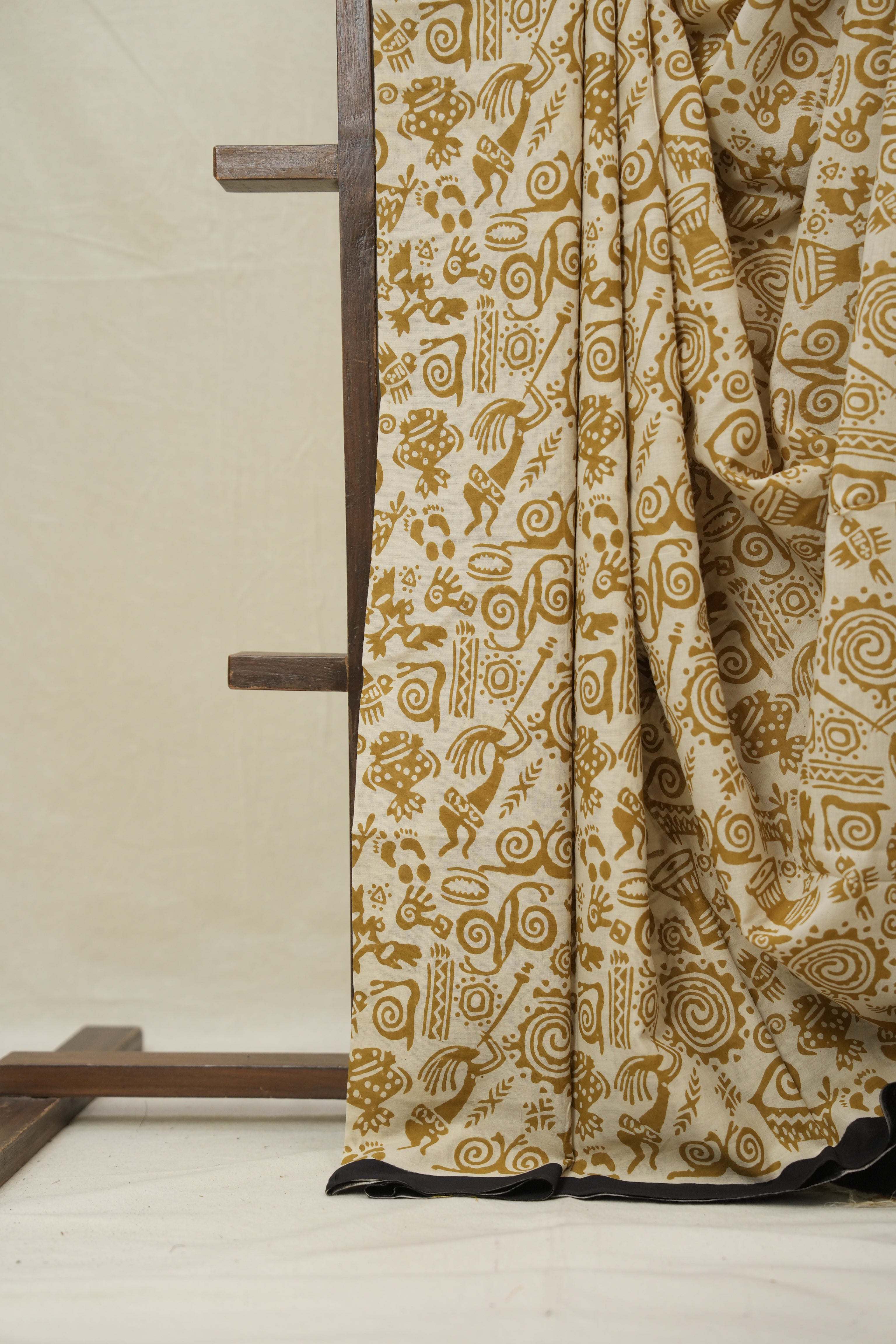 Beige HBP Cotton Saree - SRBCS3226