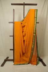 Orange Narayan Peth Cotton Saree - SRONPCS37