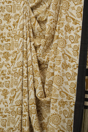 Beige HBP Cotton Saree - SRBCS3226