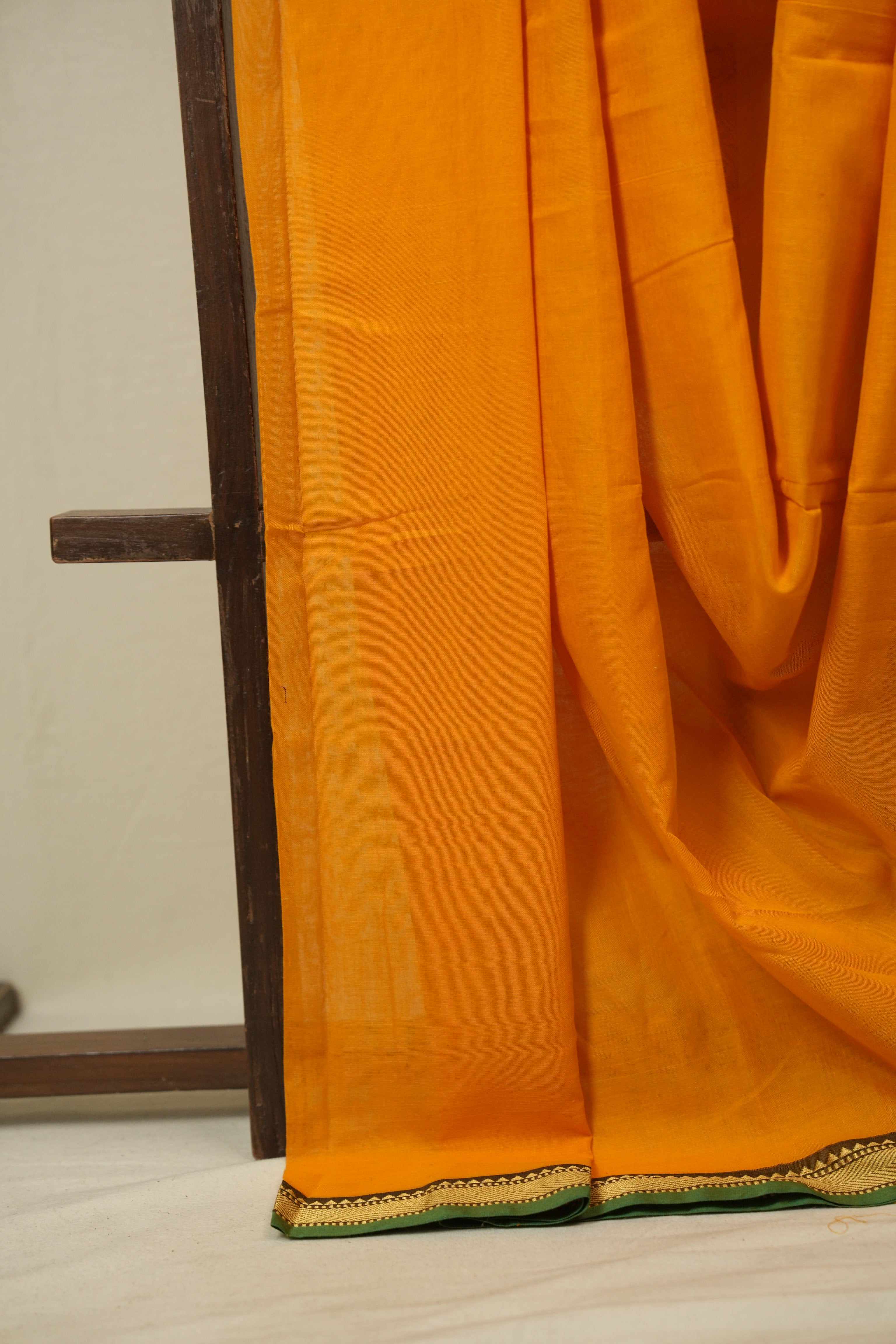 Orange Narayan Peth Cotton Saree - SRONPCS37