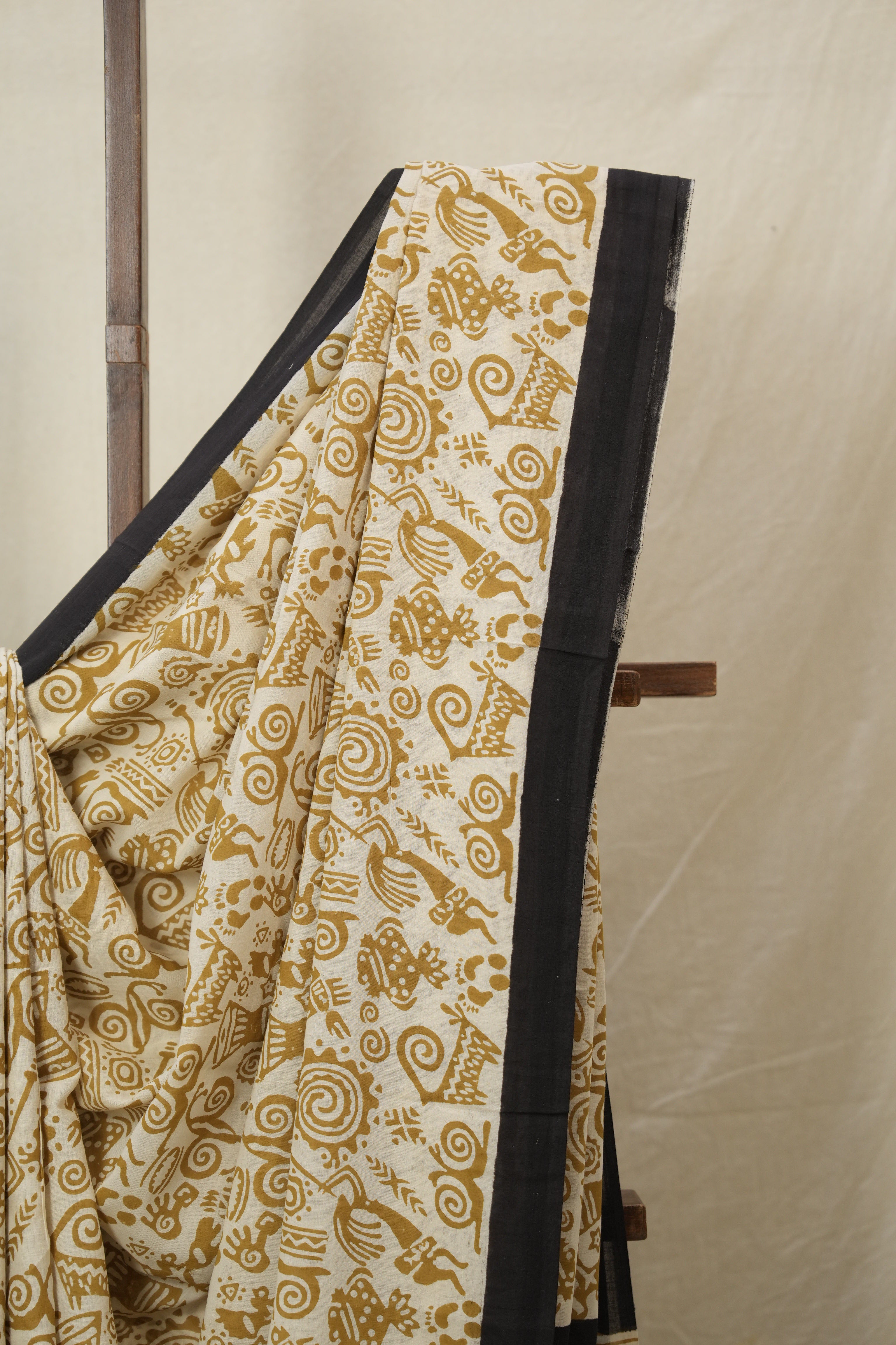 Beige HBP Cotton Saree - SRBCS3226