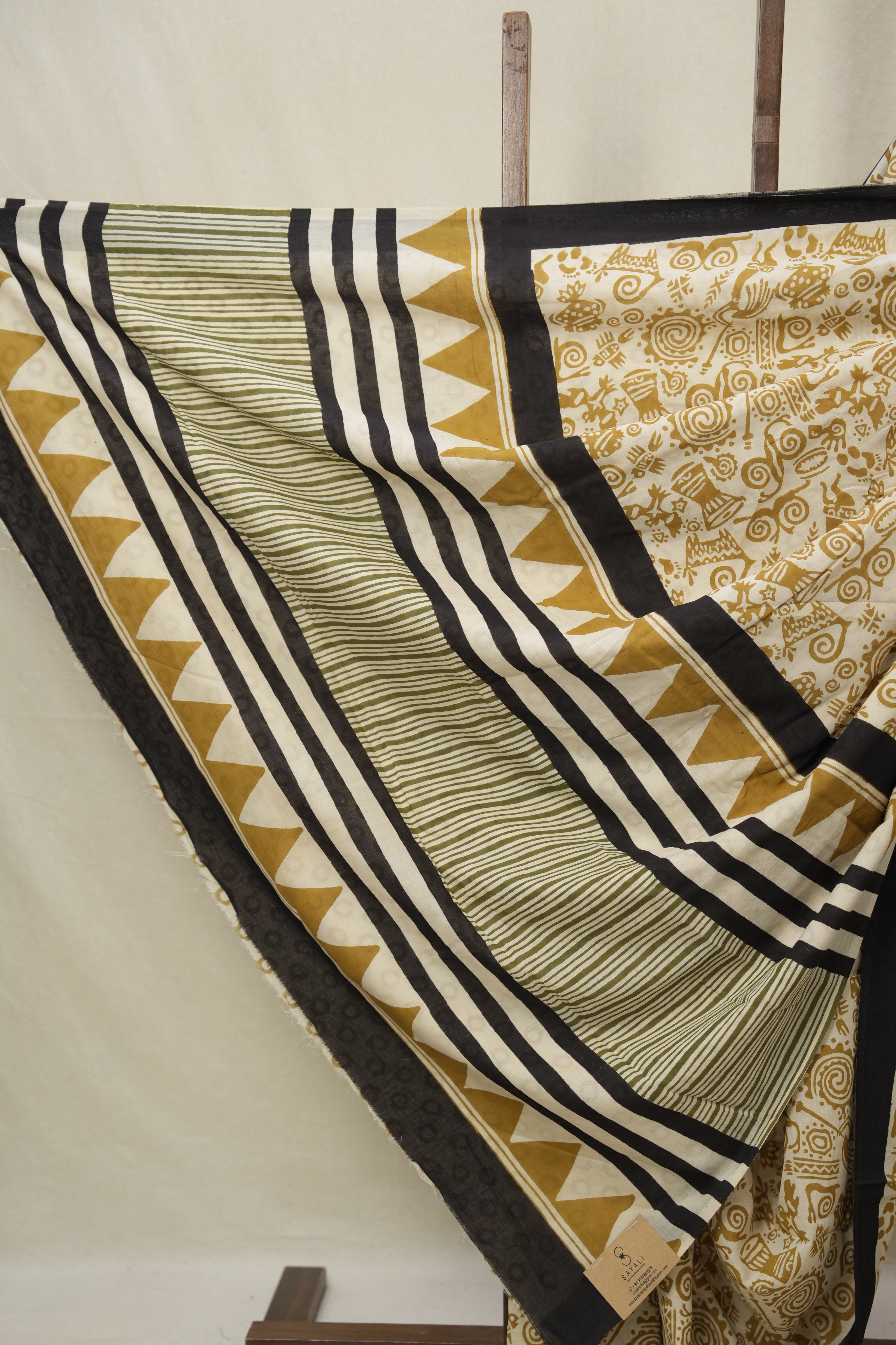 Beige HBP Cotton Saree - SRBCS3226