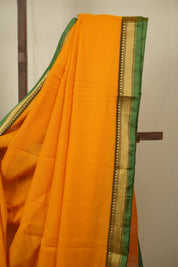 Orange Narayan Peth Cotton Saree - SRONPCS37