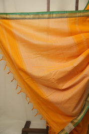 Orange Narayan Peth Cotton Saree - SRONPCS37