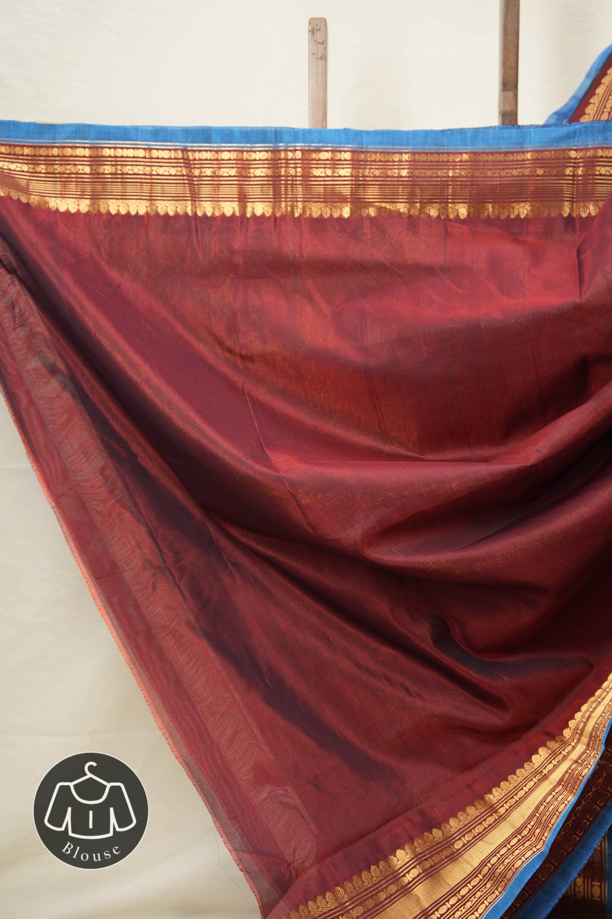 Deep Green Gadwal Cotton Silk Saree - SRDGGCSS176