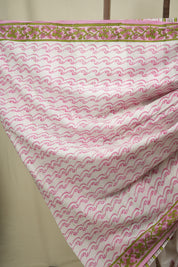 White HBP Cotton Saree - SRWCS3731